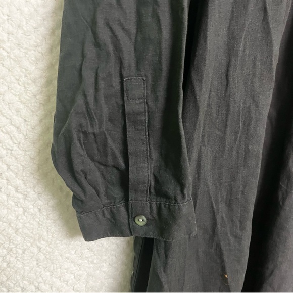 J. Jill Womens Dress Gray Linen Blend Side Buttons with Slits Sz Large Tall NWT - Picture 8 of 13